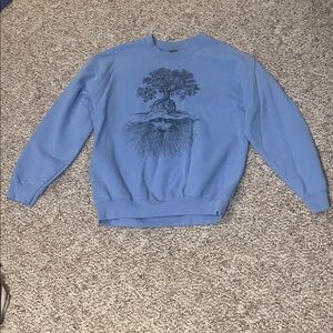 Gildan Blue Tree Graphic Women's Sweater